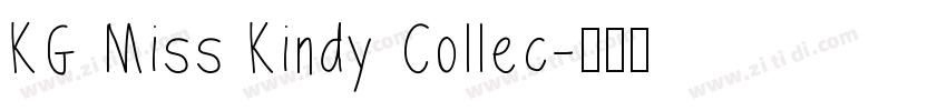 KG Miss Kindy Collec字体转换
